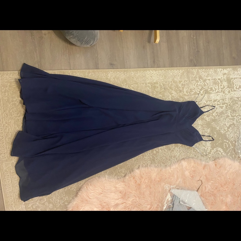 David’s Bridal Spaghetti Strap Bridesmaid Dress
